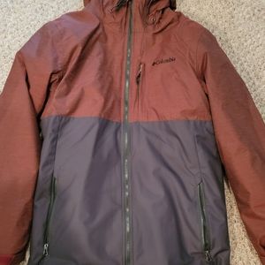 Columbia Black Red Interchange Coat